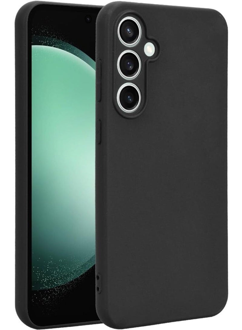 Case for Samsung Galaxy S23 FE Soft Silicone Gel Rubber Cover Shockproof Matte Finish Back Cover Inner Fabric Lining with Camera Protection Case for Samsung Galaxy S23 FE Black - Image 1